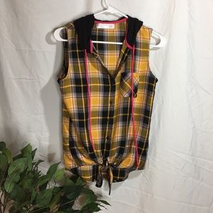 Yellow Plaid Tank